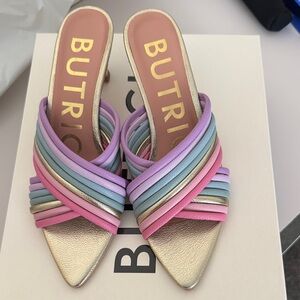 Butrich Peru Retro Sweet Sunshine Midi Verano Heel Size 37